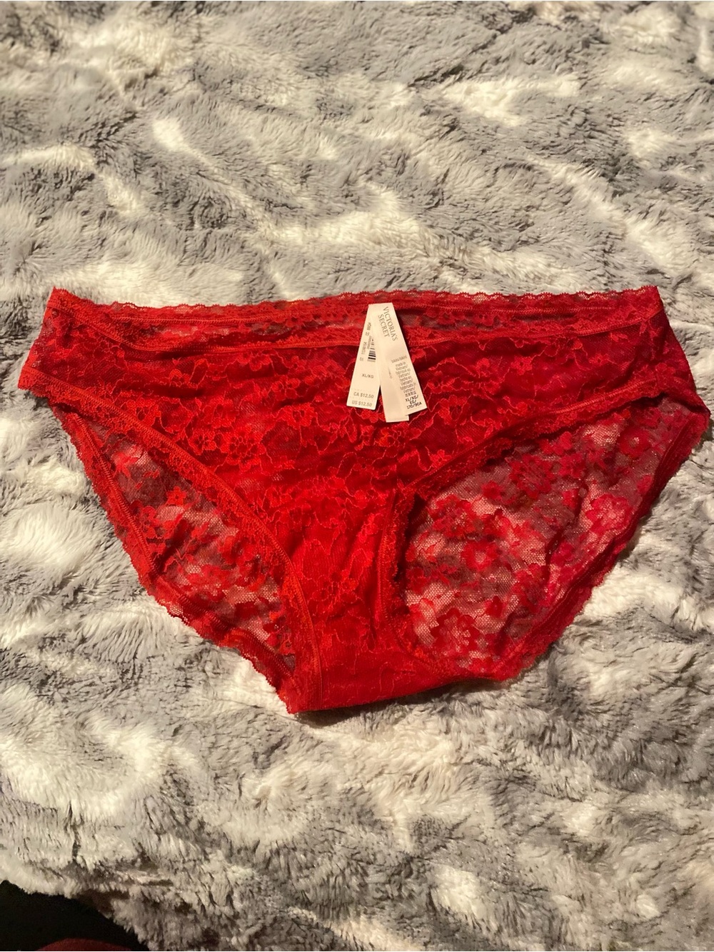 Victoria's Secret Red Lace Bikini Panty